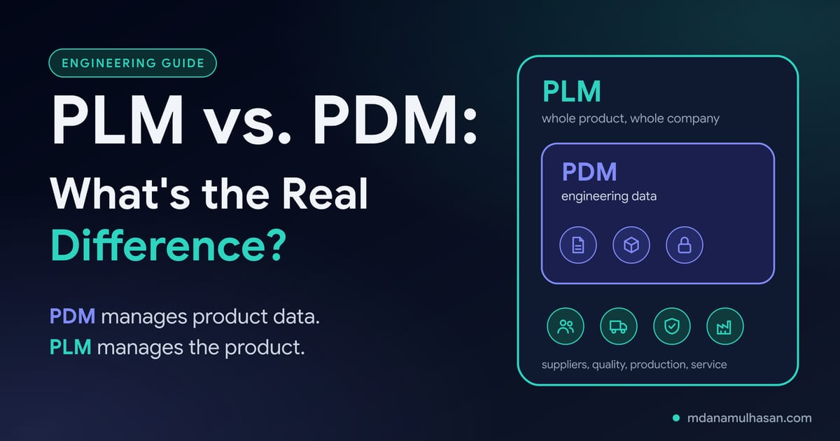 PLM vs. PDM: What's the Real Difference?