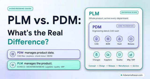PLM vs. PDM: What's the Real Difference?